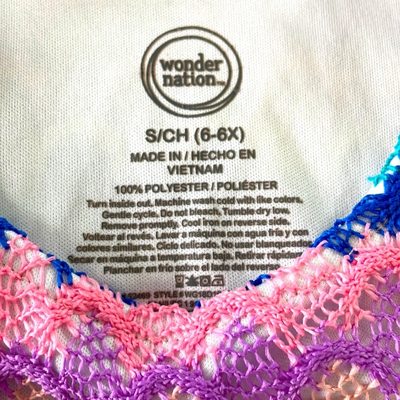 Girls Colorful Dress Size 6T - Picture 3 of 4